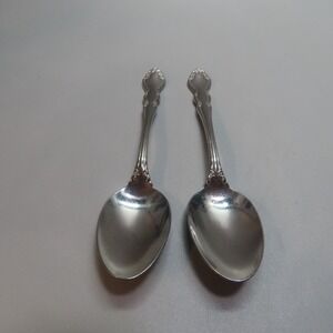 Oneida DOVER 2 Teaspoons Heritage Cube Stainless Flatware Replacements USA